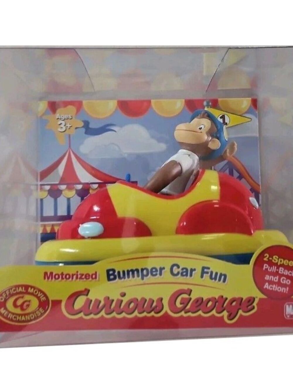 Vintage 2005 Marvel Toys Curious George Bumper Car Fun Motorized